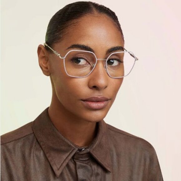 Burberry BE1381 1337 Eyeglasses Rose Gold 54mm Geometric Frame - Picture 3 of 11